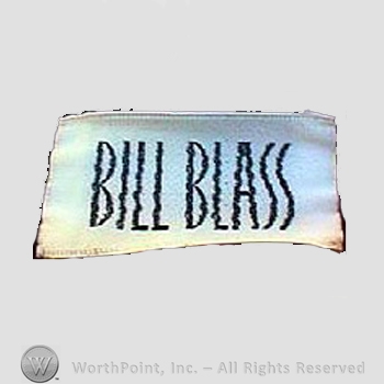 Clothing label : Bill Blass.