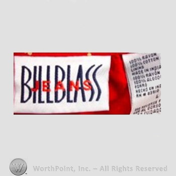 Clothing label : Bill Blass.