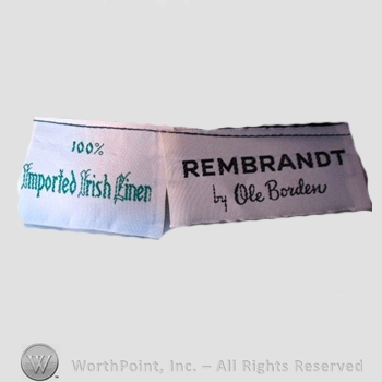 Clothing label : Ole Borden.