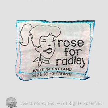 Clothing label : Rose Bradford.