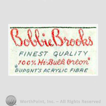 Clothing label : Bobbie Brooks.