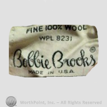 Clothing label : Bobbie Brooks.
