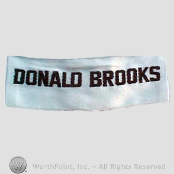 Clothing label : Donald Brooks.