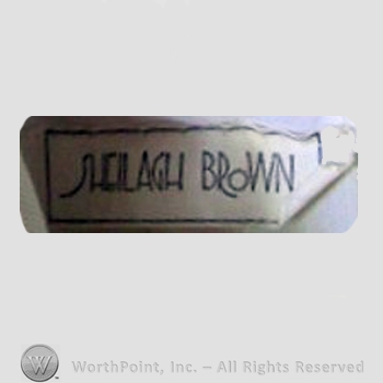 Clothing label : Sheilagh Brown.