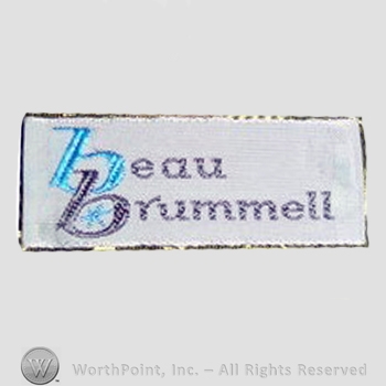 Clothing label : Beau Brummell.