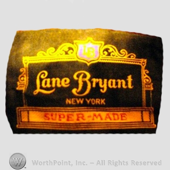 Clothing label : Lane Bryant.