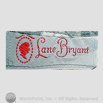Clothing label : Lane Bryant.