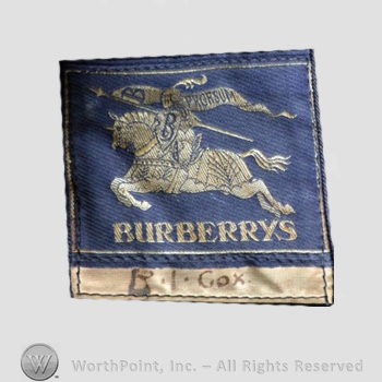 Clothing label : Burberrys.