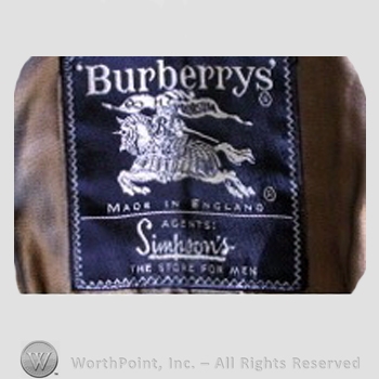 Clothing label : Burberrys.