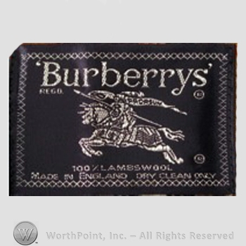 Clothing label : Burberrys.
