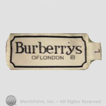 Clothing label : Burberrys.