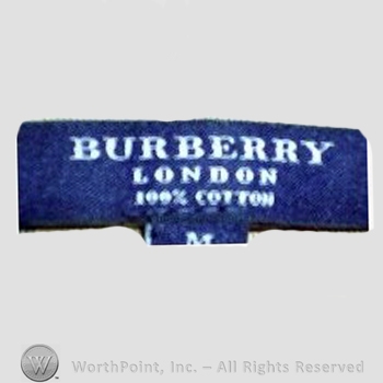 Clothing label : Burberrys.