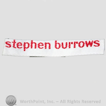 Clothing label : Stephen Burrows.
