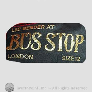 Clothing label : Bus Stop.