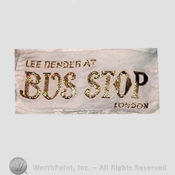 Clothing label : Bus Stop.