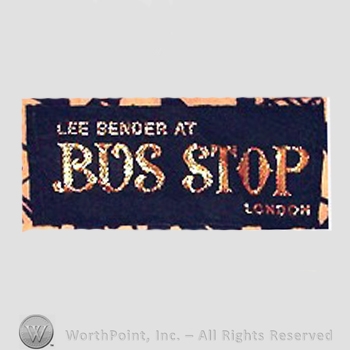 Clothing label : Bus Stop.