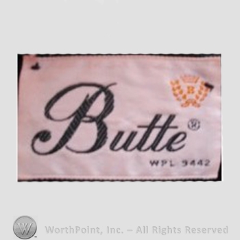Clothing label : Butte Knit.