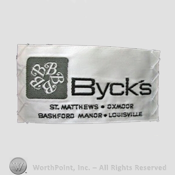 Clothing label : Byck&rsquo;s.