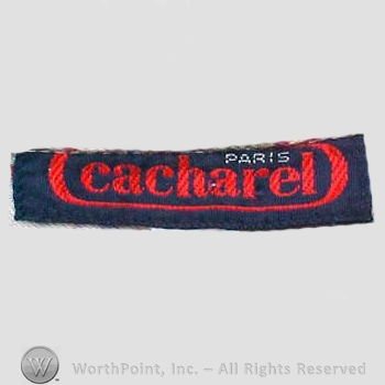 Clothing label : Cacharel.