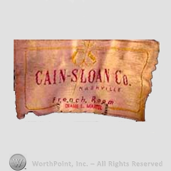 Clothing label : Cain-Sloan.