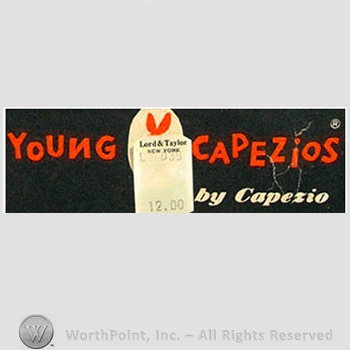 Clothing label : Salvatore Capezio.