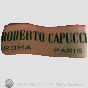 Clothing label : Roberto Capucci.