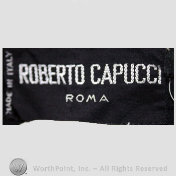 Clothing label : Roberto Capucci.