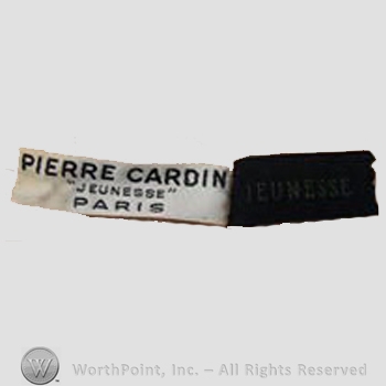 Clothing label : Pierre Cardin.