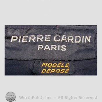 Clothing label : Pierre Cardin.