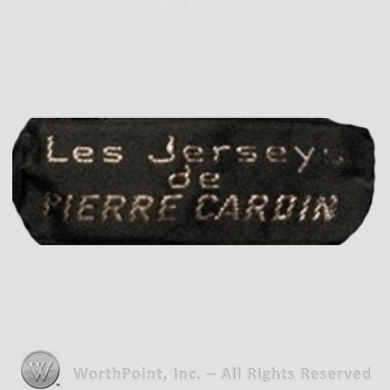 Clothing label : Pierre Cardin.