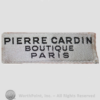 Clothing label : Pierre Cardin.