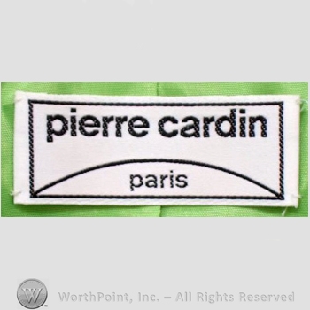 Clothing label : Pierre Cardin.