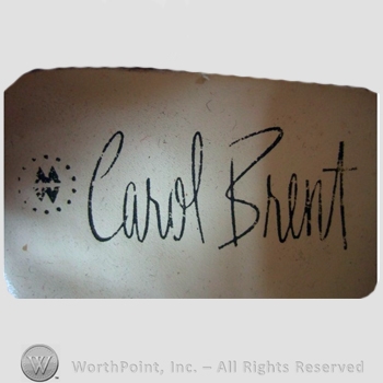 Clothing label : Carol Brent.
