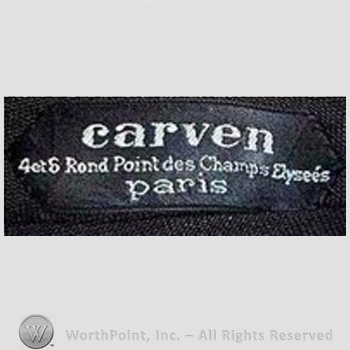 Clothing label : Carven.