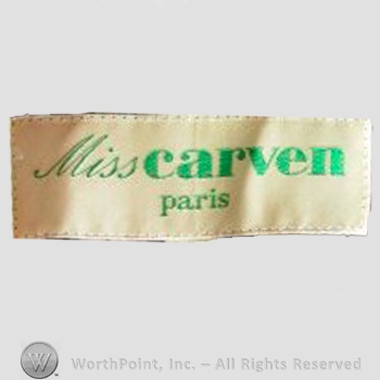 Clothing label : Carven.