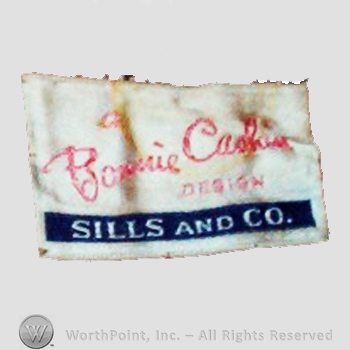 Clothing label : Bonnie Cashin.