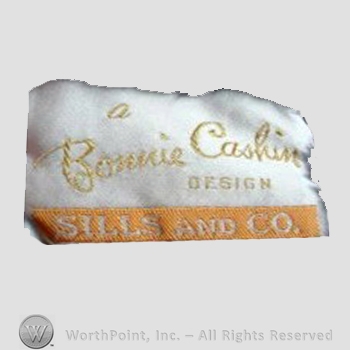 Clothing label : Bonnie Cashin.