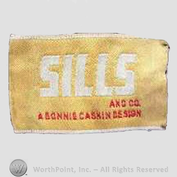 Clothing label : Bonnie Cashin.