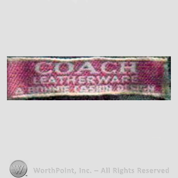 Clothing label : Bonnie Cashin.