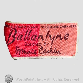 Clothing label : Bonnie Cashin.