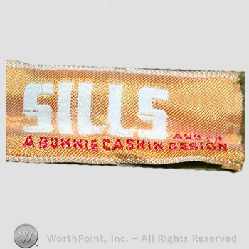 Clothing label : Bonnie Cashin.