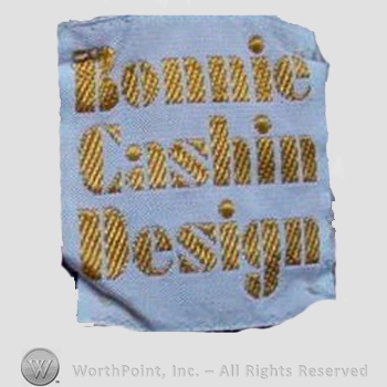 Clothing label : Bonnie Cashin.