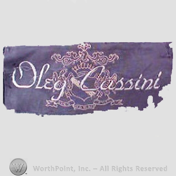 Clothing label : Oleg Cassini.