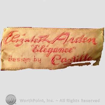 Clothing label : Antonio del Castillo.