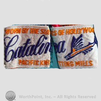 Clothing label : Catalina Sportswear.