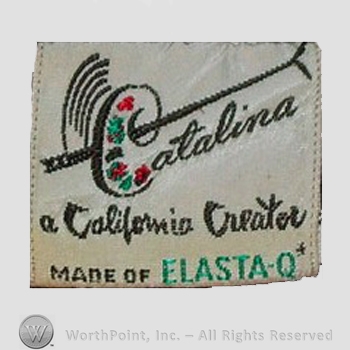 Clothing label : Catalina Sportswear.