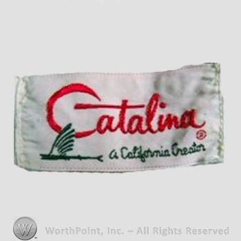 Clothing label : Catalina Sportswear.