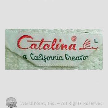 Clothing label : Catalina Sportswear.