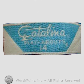 Clothing label : Catalina Sportswear.