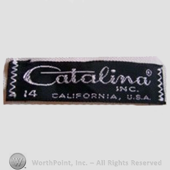 Clothing label : Catalina Sportswear.